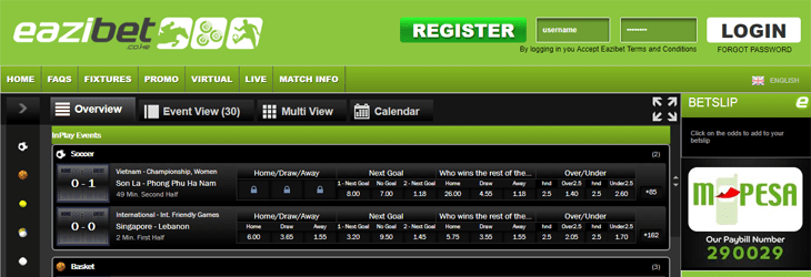 EaziBet Registration Process